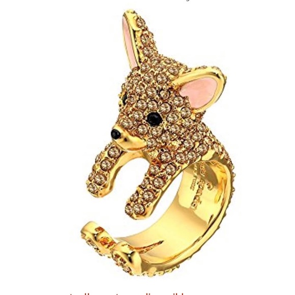 Kate Spade HAUTE STUFF Chihuahua Statement Ring - Picture 8 of 9